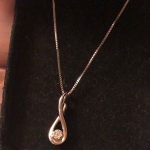 Kay jewelers diamond sterling silver necklace